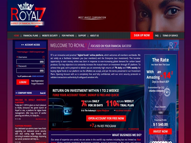 Royal 7 screenshot